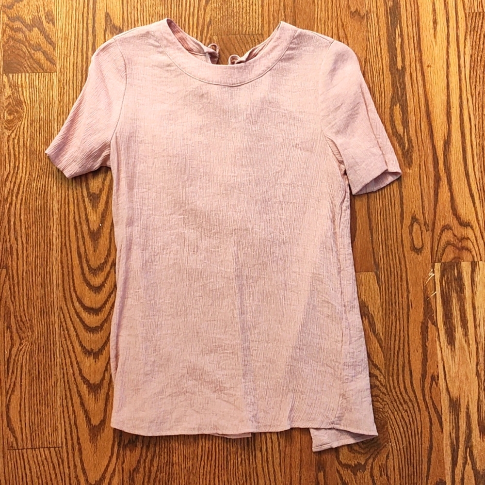 RO&DE dusty pink short sleeve shirt